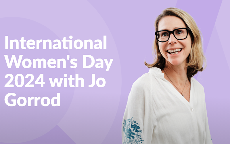 Celebrating International Women's Day with Jo Gorrod 
