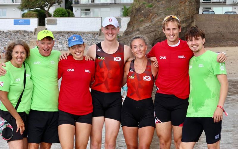 Oak Jersey sponsors the Jersey Rowing Beach Sprints